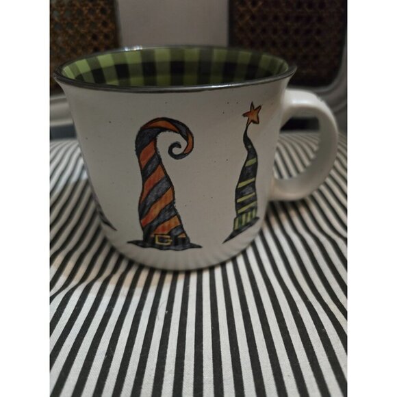 Cobwebs & Cauldrons Witch Hat Whimsical Halloween Coffee Mug Homegoods - Picture 2 of 9